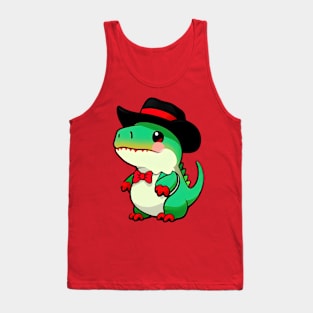 Dinosaur Cowboy Hat Tank Top